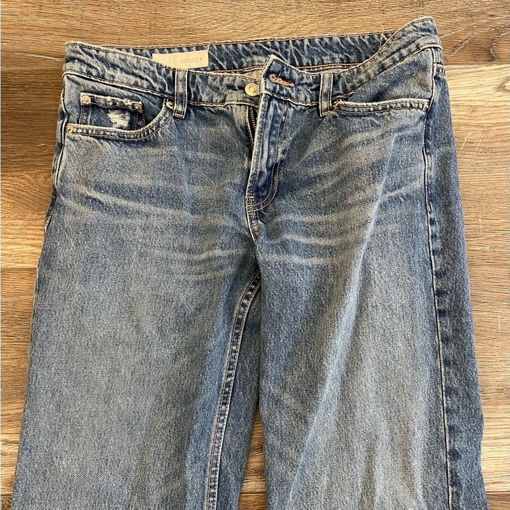 Zara Blue Flare & Wide Leg Jeans - Picture 2 of 3